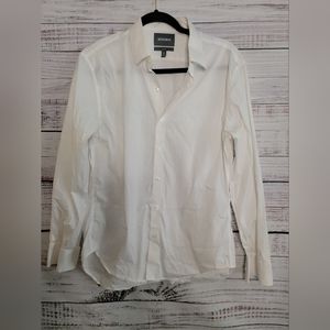 Womens Bonobos M Short Fit Silm Button-down White
